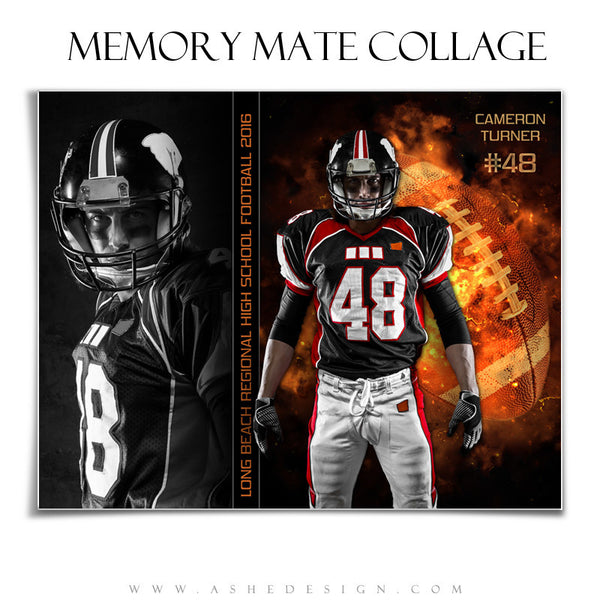 Sports Memory Mates 8x10 - Backdraft Football