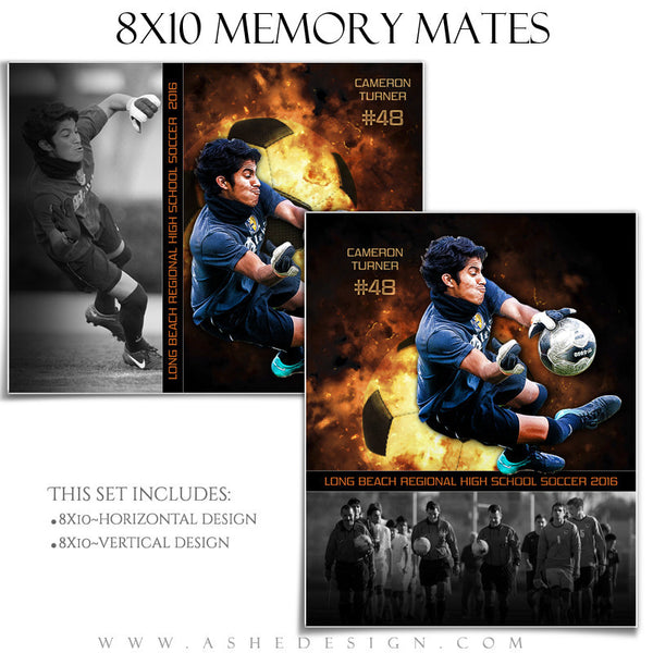 Sports Memory Mates 8x10 - Backdraft Soccer