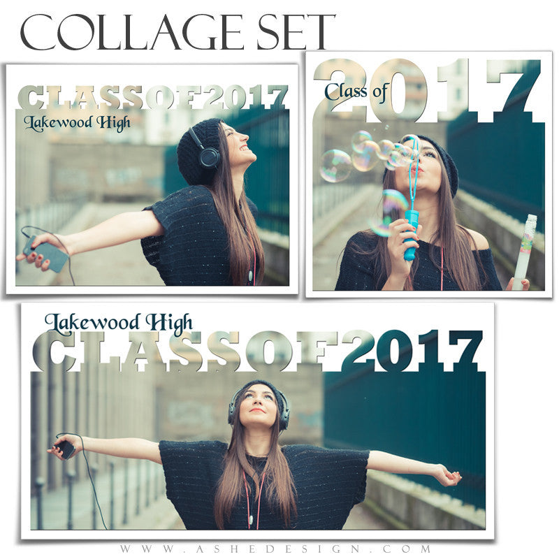 Senior Collage Set (12x12, 10x20, 11x14) - Senior Year 2017