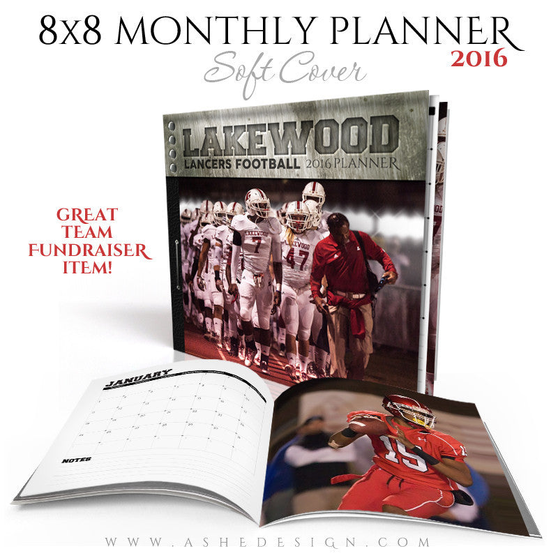 Ashe Design | Photo Book Soft Cover 8x8 | Monthly Planner Cover | Team Spirit 2016