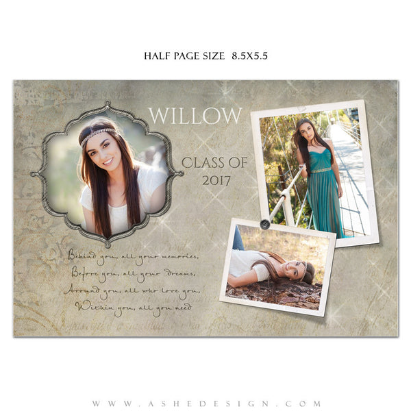Ashe Design | Yearbook Ad | Half Page | Seniors