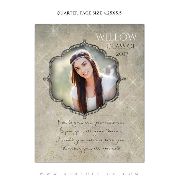 Ashe Design | Yearbook Ad | Quarter Page | Seniors