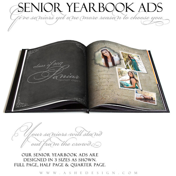 Ashe Design | Yearbook Ad | Seniors
