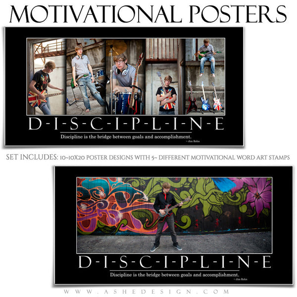 Ashe Design | 16x20 Poster Set | Motivational Series Set2