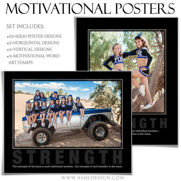 Ashe Design | 16x20 Poster Set | Motivational Series Set7