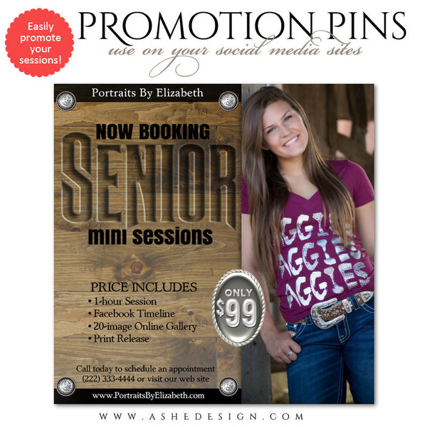 Ashe Design | Timeline Promo Pin | Western Senior